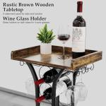 X-cosrack Freestanding Wine Rack with Glass Holder