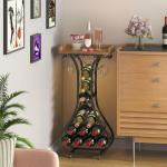 X-cosrack Freestanding Wine Rack with Glass Holder