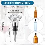 Crystal Diamond Wine Stoppers for Parties & Weddings