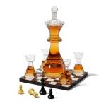 Chess Decanter Set - Queen Gambit, Whiskey & Wine Gifts