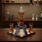 Chess Decanter Set - Queen Gambit, Whiskey & Wine Gifts
