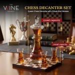 Chess Decanter Set - Queen Gambit, Whiskey & Wine Gifts