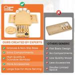 Bamboo Charcuterie Set with Accessories and Gift Box