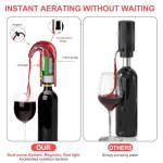 Electric Wine Aerator and Dispenser for Red and White Wines