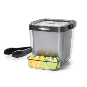 Double Wall Ice Bucket with Tongs & Tray