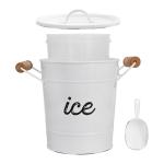 Rustic Farmhouse Enamelware Ice Bucket