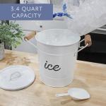 Rustic Farmhouse Enamelware Ice Bucket