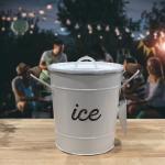 Rustic Farmhouse Enamelware Ice Bucket
