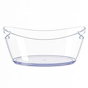 Clear Acrylic Ice Bucket with Handles - 5.5L