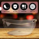 Clear Acrylic Ice Bucket with Handles - 5.5L