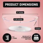 Clear Acrylic Ice Bucket with Handles - 5.5L