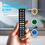 Digital Thermometer Strip for Wine Fermenting & Brewing