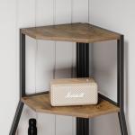 5-Tier Corner Wine Rack with Glass Holder