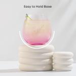 HUE Stemless Wine Glasses Set - 6 Tumblers