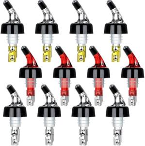 12-pack Measured Liquor Bottle Pourers - Quick Shot Dispenser