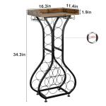 X-cosrack Freestanding Wine Rack with Glass Holder