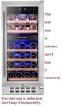 FOVOMI Wine Cooler - 34 Bottle Capacity