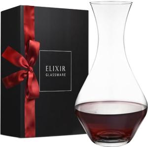 Hand Blown Crystal Wine Decanter - Elixir Glassware
