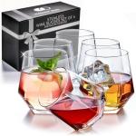 Hexagonal Crystal Wine Glasses for Red and White Wine