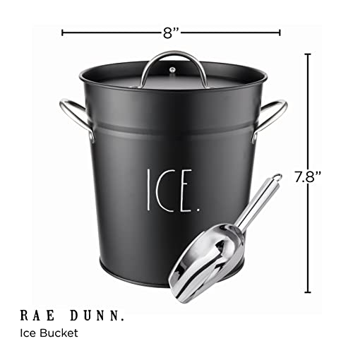 Rae Dunn Stainless Steel Ice Bucket with Scoop