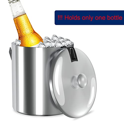 Sunmeyke Insulated Ice Bucket with Strainer and Tongs