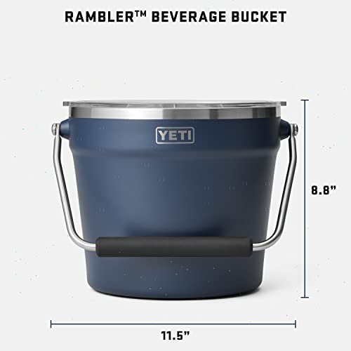 YETI Beverage Bucket with Insulated Lid, Navy