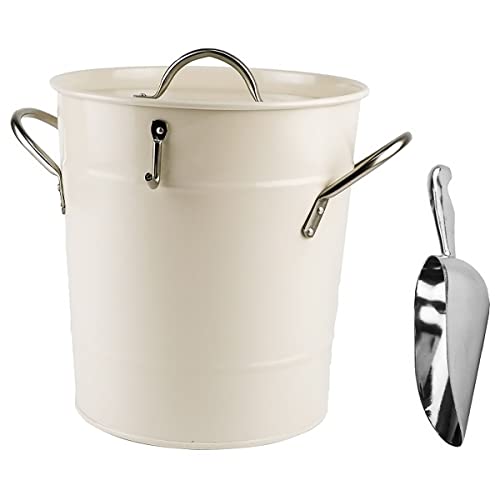 Double Wall Ice Bucket with Lid and Scoop
