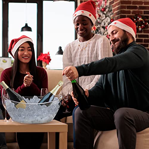 Clear Acrylic Ice Bucket with Handles - 5.5L
