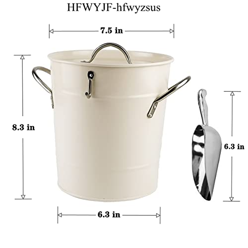 Double Wall Ice Bucket with Lid and Scoop
