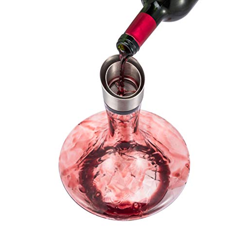Hand-blown Wine Decanter Set with Aerator Filter