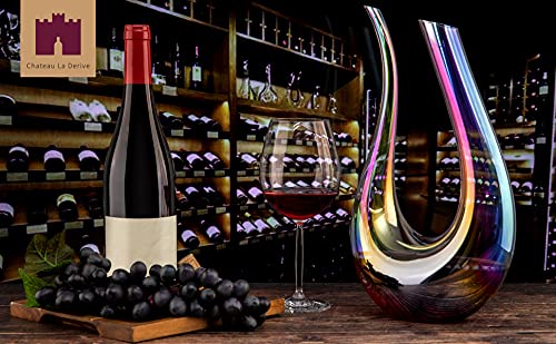 Colorful Wine Decanter Set with Accessories