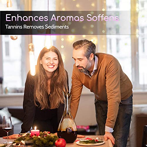 Crystal Glass Wine Decanter with Cork Stopper