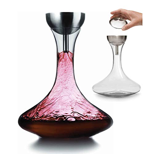 Houdini 10" Wine Decanter with Funnel & Strainer