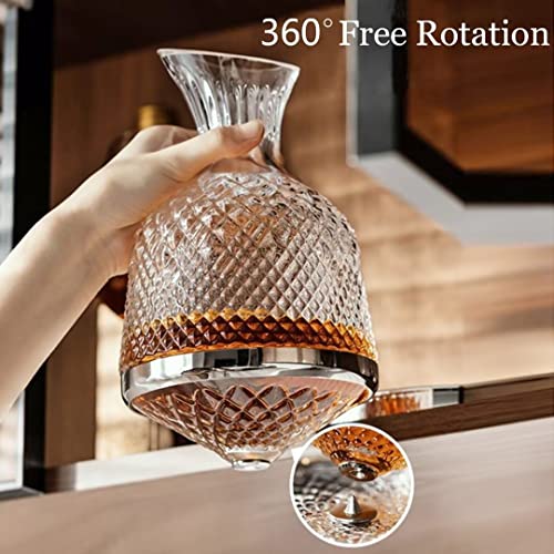 360 Rotating Red Wine Decanter Gift Set