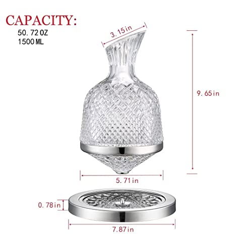 360 Rotating Red Wine Decanter Gift Set