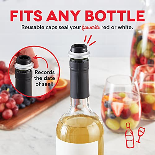 Electric wine set with preservation and opener