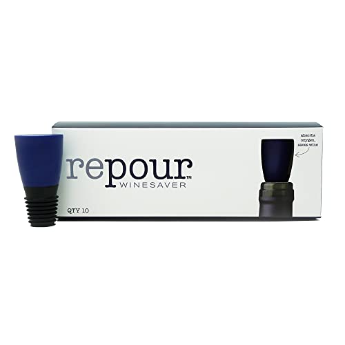 Indigo Blue Wine Preserver & Stopper - 10 Pack