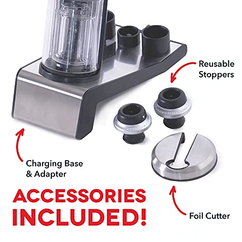 Electric wine set with preservation and opener
