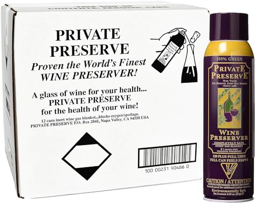 Private Preserve Wine Preservation System- Case Pack - 12 Cans