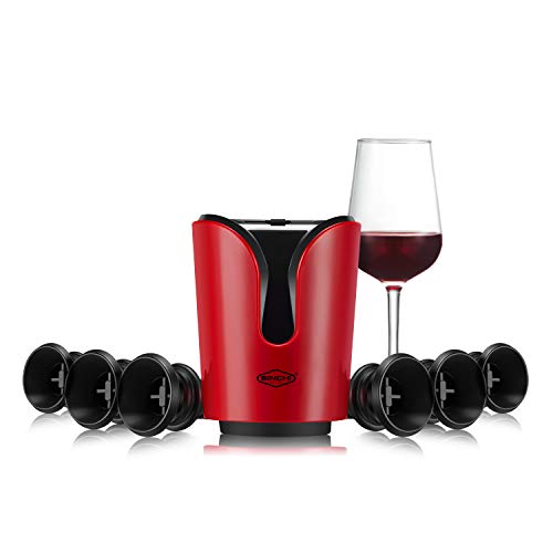 Electric Wine Saver with 6 Stoppers & Pump
