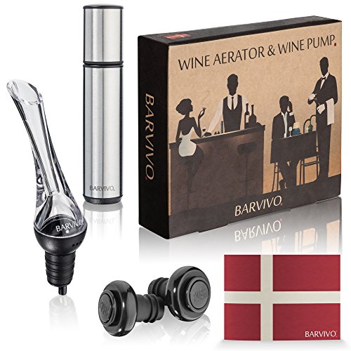 Red Wine Aerator and Saver with Stoppers