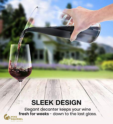 Luxury Wine Saver Decanter - Keeps Wine Fresh
