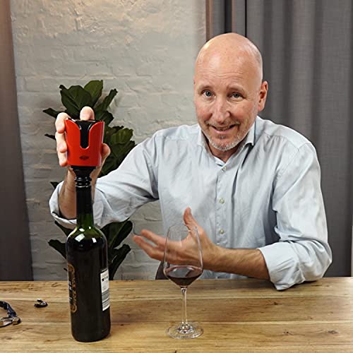 Electric Wine Saver with 6 Stoppers & Pump