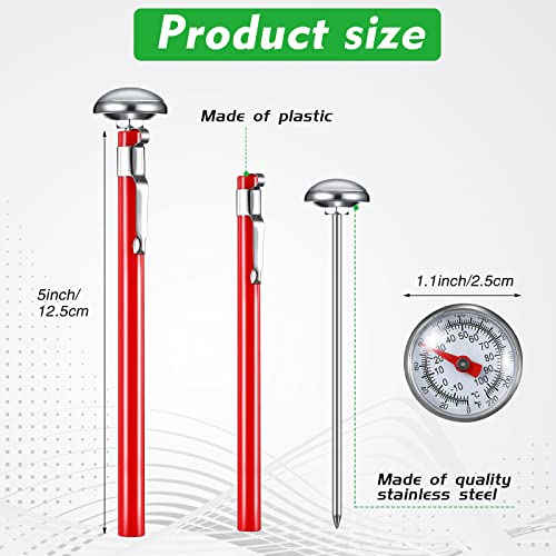 Stainless Steel Food Thermometer for Cooking & Frothing