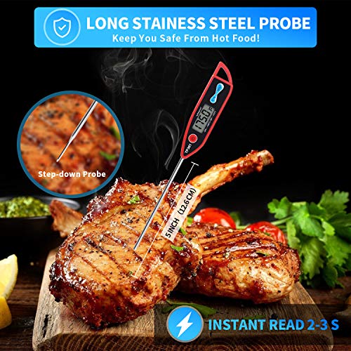 Digital Liquid Thermometer with Long Waterproof Probe