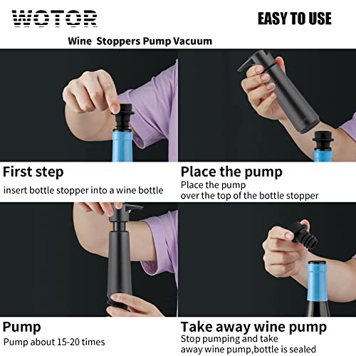 Wine Saver Pump & 20 Vacuum Stoppers
