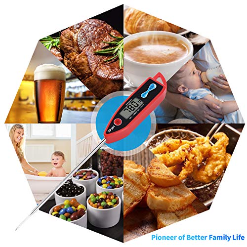 Digital Liquid Thermometer with Long Waterproof Probe