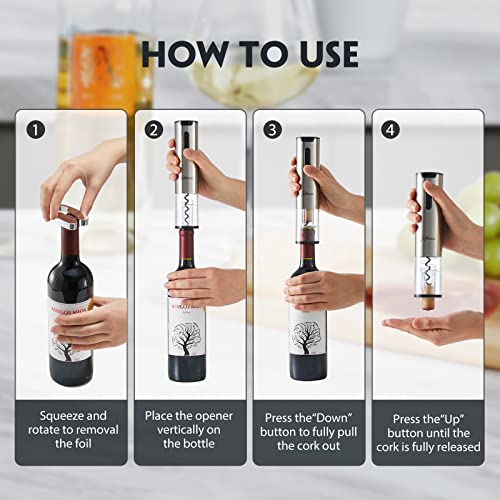 Electric Wine Opener Set with Accessories