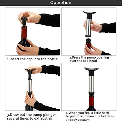 Wine Saver with 4 Stoppers by Run Chao