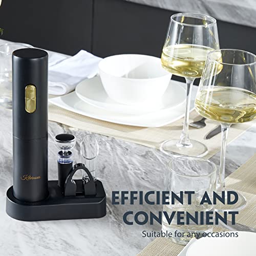 Electric Wine Opener Set with Vacuum Stopper